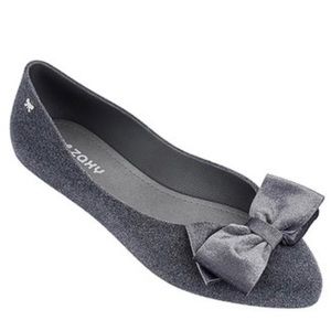 Zaxy grey ballet flats size 9 new